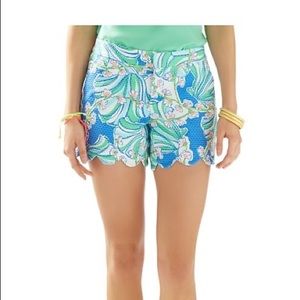 Lilly Pulitzer Buttercup Shorts Bay Blue Coasting